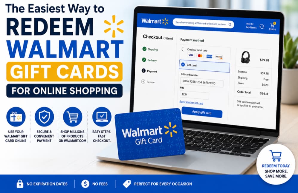 The Easiest Way to Redeem Walmart Gift Cards for Online Shopping