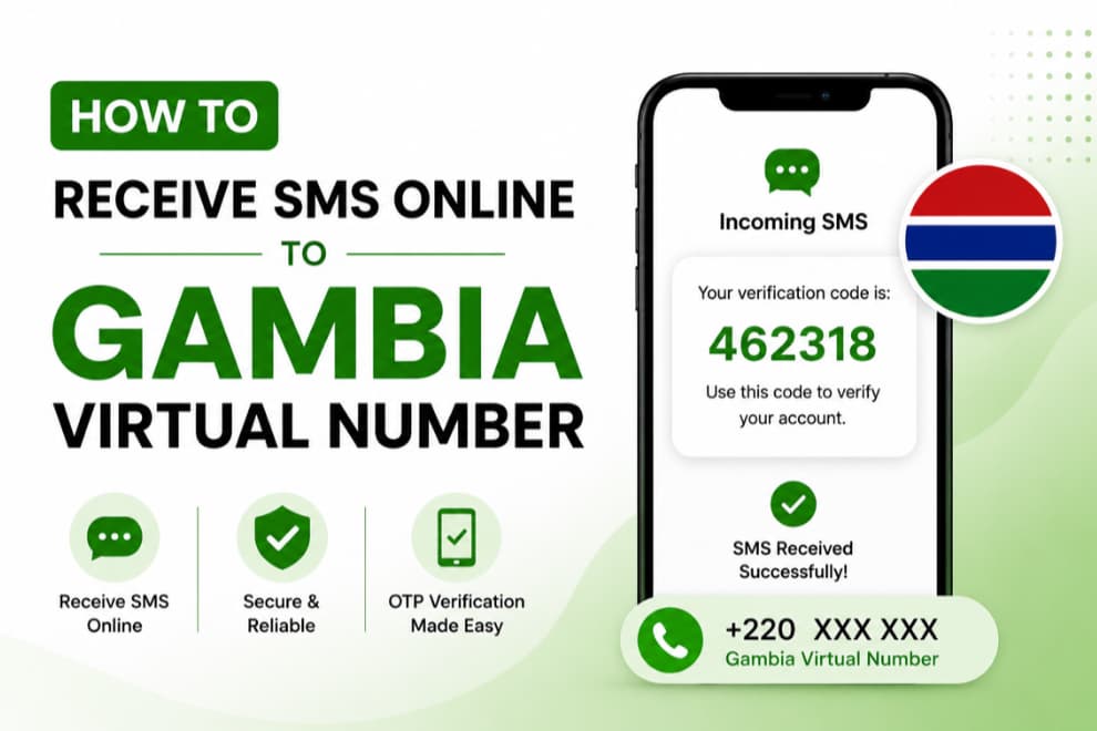How to Receive SMS Online to a Gambia Virtual Number