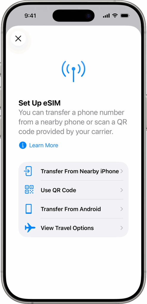 Data eSIM on Your iPhone
