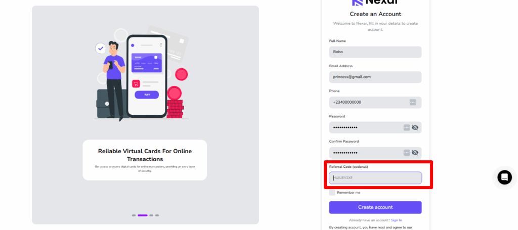 Nexar's referral program
