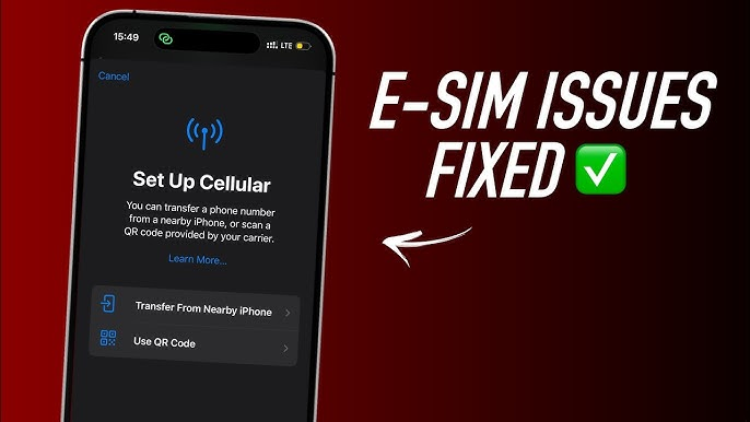 Fix eSIM Issues instantly